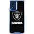 NFL Las Vegas Raiders Distressed Moto G 5G (2024) Clear Case