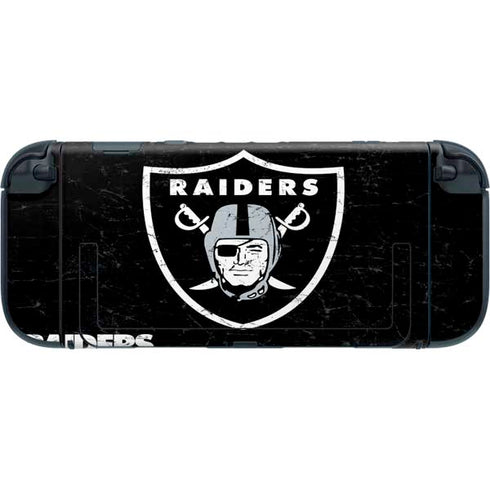 NFL Las Vegas Raiders Distressed Nintendo Switch 2 (2025) with Joy-Con Skin