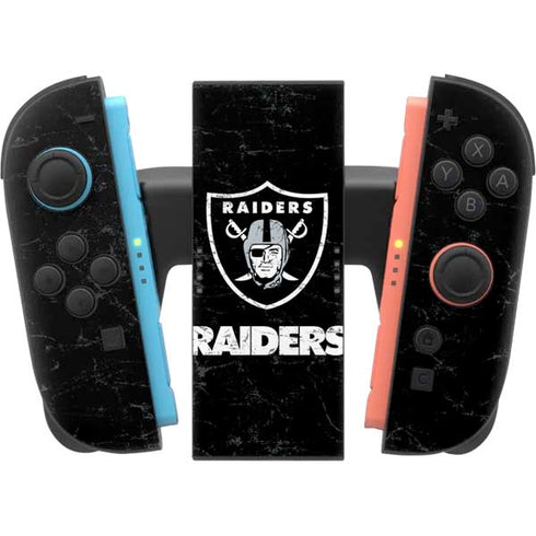 NFL Las Vegas Raiders Distressed Nintendo Switch 2 (2025) Joy-Con Controller Skin