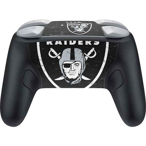NFL Las Vegas Raiders Distressed Nintendo Switch 2 (2025) Pro Controller Skin