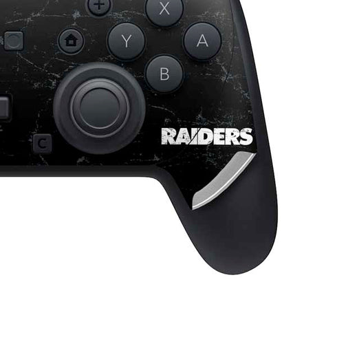 NFL Las Vegas Raiders Distressed Nintendo Switch 2 (2025) Pro Controller Skin
