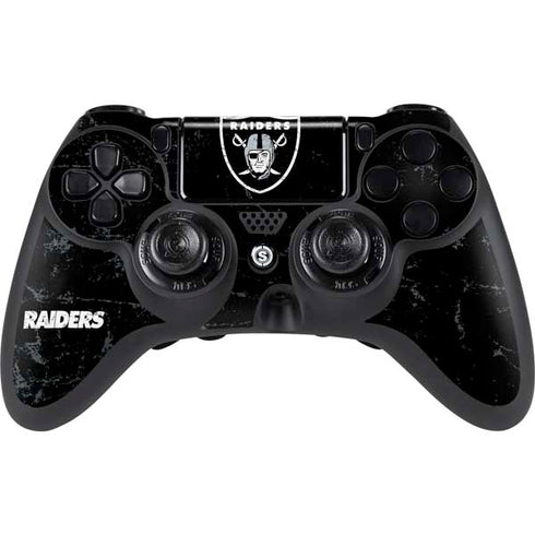 NFL Las Vegas Raiders Distressed PlayStation PS4 Skins