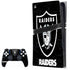 NFL Las Vegas Raiders Distressed PS5 Pro Bundle Skin