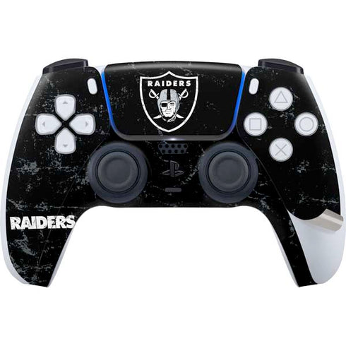 NFL Las Vegas Raiders Distressed PS5 Pro Bundle Skin