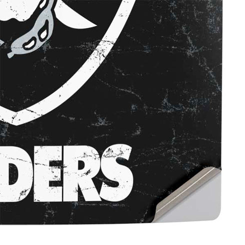 NFL Las Vegas Raiders Distressed PS5 Slim Digital Edition Console Skin
