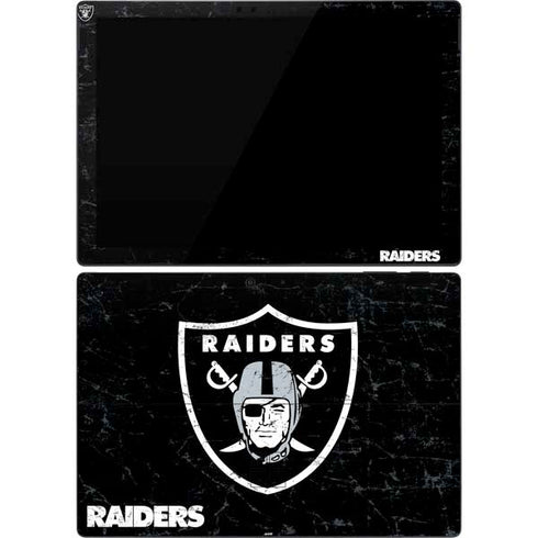NFL Las Vegas Raiders Distressed Surface Pro 7 Skin
