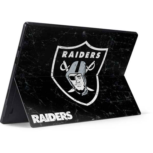 NFL Las Vegas Raiders Distressed Surface Pro 7 Skin