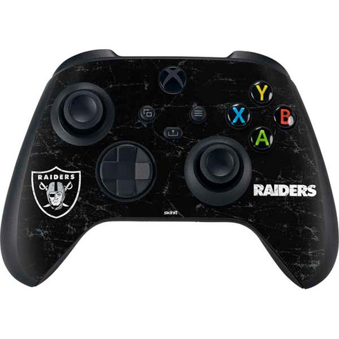 NFL Las Vegas Raiders Distressed Xbox Series X Bundle Skin