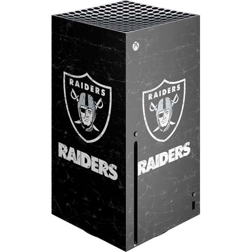 NFL Las Vegas Raiders Distressed Xbox Series X Skins