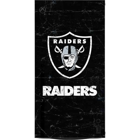 NFL Las Vegas Raiders Distressed XBox Series X Digital Edition Console Skin