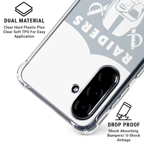 NFL Las Vegas Raiders Double Vision Galaxy A36 5G Clear Case