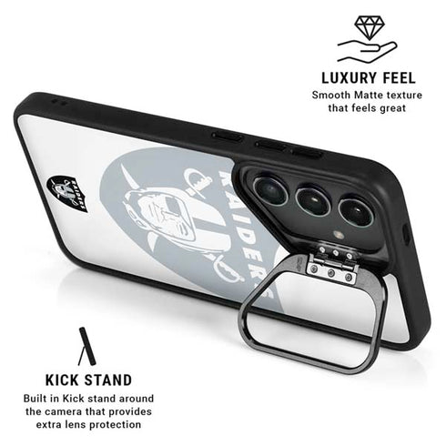 NFL Las Vegas Raiders Double Vision Galaxy S25 Kickstand Case