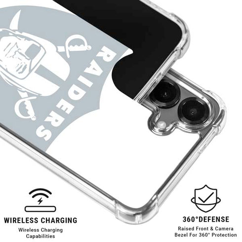 NFL Las Vegas Raiders Double Vision Galaxy S26 Plus Clear Case