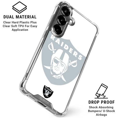 NFL Las Vegas Raiders Double Vision Galaxy S26 Plus Clear Case