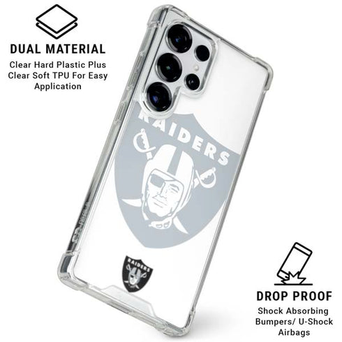 NFL Las Vegas Raiders Double Vision Galaxy S26 Ultra Clear Case