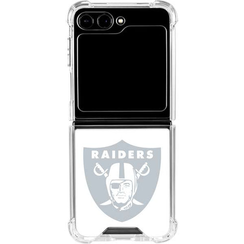 NFL Las Vegas Raiders Double Vision Galaxy Z Flip6 Clear Case