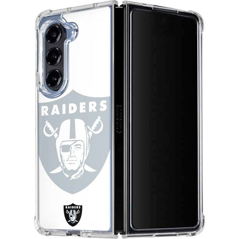 NFL Las Vegas Raiders Double Vision Galaxy Z Fold5 5G Clear Case