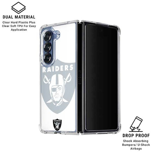 NFL Las Vegas Raiders Double Vision Galaxy Z Fold6 Clear Case