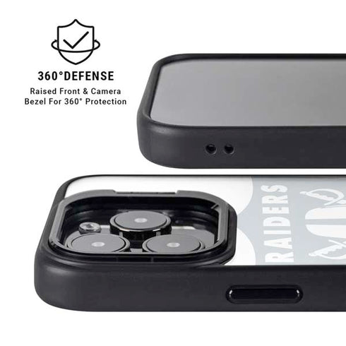 NFL Las Vegas Raiders Double Vision iPhone 14 Pro Max Kickstand Case