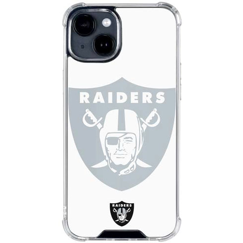 NFL Las Vegas Raiders Double Vision iPhone 15 Clear Case