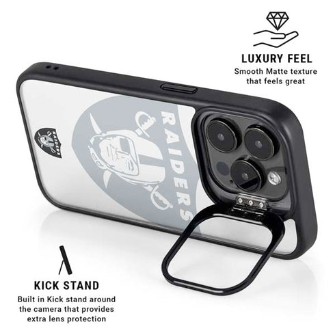 NFL Las Vegas Raiders Double Vision iPhone 15 Pro Max Kickstand Case