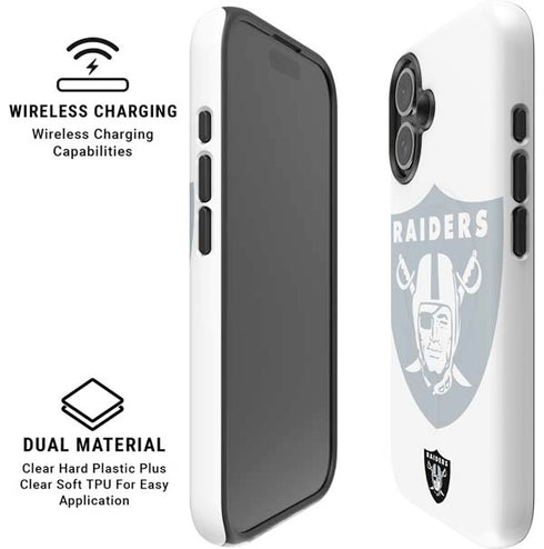 NFL Las Vegas Raiders Double Vision iPhone 16 Magsafe Impact Case