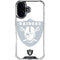 NFL Las Vegas Raiders Double Vision iPhone 16 Plus Clear Case
