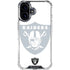 NFL Las Vegas Raiders Double Vision iPhone 16 Plus Clear Case