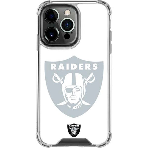 NFL Las Vegas Raiders Double Vision iPhone 16 Pro Clear Case