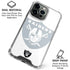 NFL Las Vegas Raiders Double Vision iPhone 16 Pro Clear Case