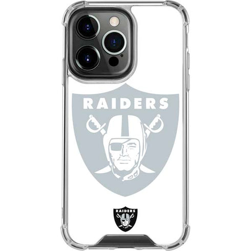 NFL Las Vegas Raiders Double Vision iPhone 16 Pro Max Clear Case