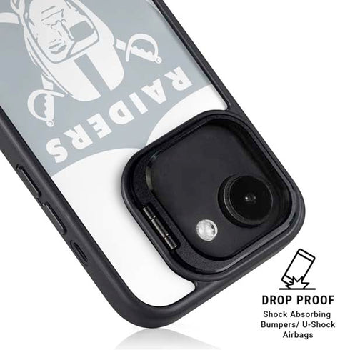 NFL Las Vegas Raiders Double Vision iPhone 16e Kickstand Case