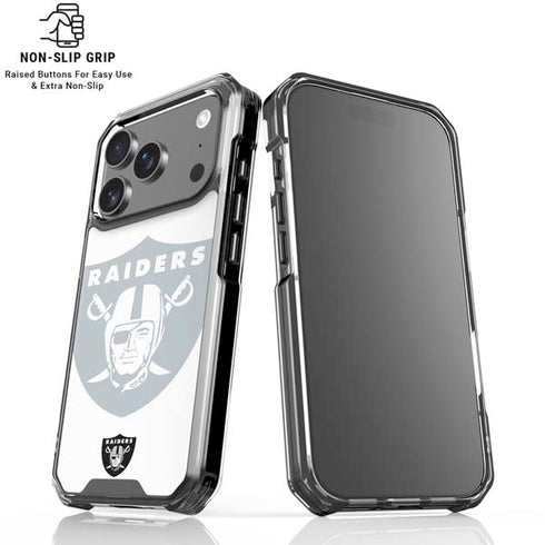 NFL Las Vegas Raiders Double Vision iPhone 18 Pro Clear Case