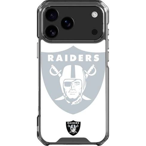 NFL Las Vegas Raiders Double Vision iPhone 18 Pro Max Clear Case