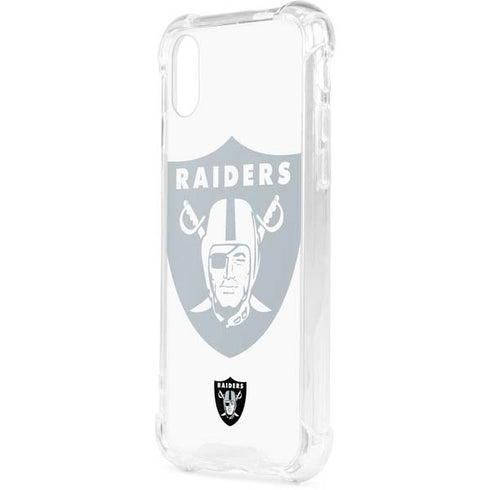 NFL Las Vegas Raiders Double Vision iPhone XS Clear Case