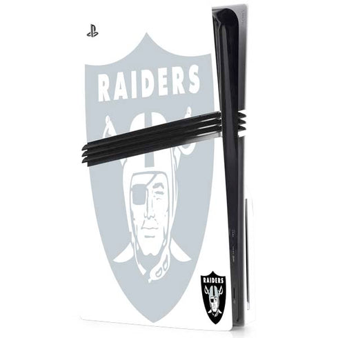 NFL Las Vegas Raiders Double Vision PS5 Pro Disk Console Skin