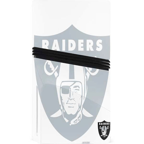 NFL Las Vegas Raiders Double Vision PS5 Pro Disk Console Skin