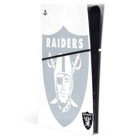 NFL Las Vegas Raiders Double Vision PS5 Slim Digital Edition Console Skin