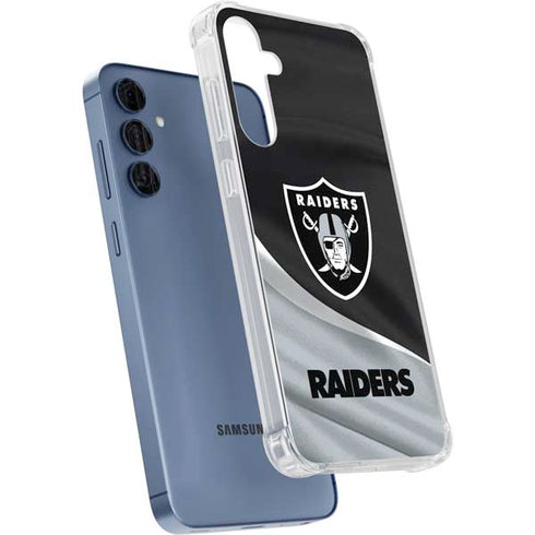 NFL Las Vegas Raiders Galaxy A55 5G Clear Case