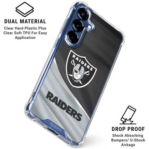NFL Las Vegas Raiders Galaxy S25 Clear Case