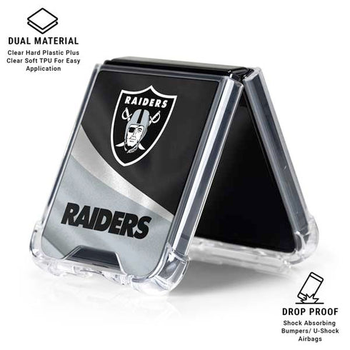 NFL Las Vegas Raiders Galaxy Z Flip6 Clear Case