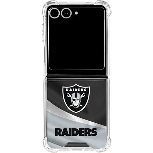 NFL Las Vegas Raiders Galaxy Z Flip7 Clear Case