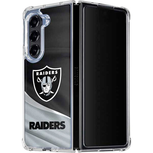 NFL Las Vegas Raiders Galaxy Z Fold5 5G Clear Case