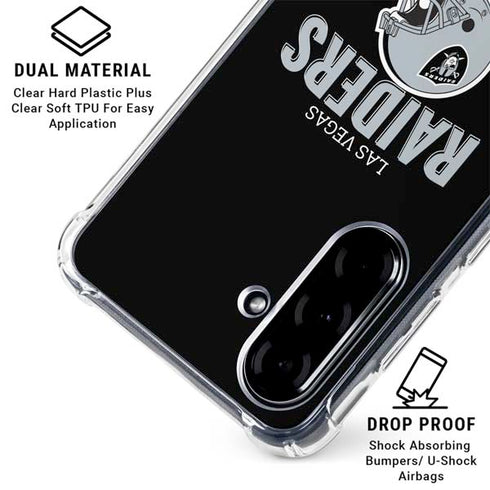 NFL Las Vegas Raiders Helmet Galaxy A36 5G Clear Case