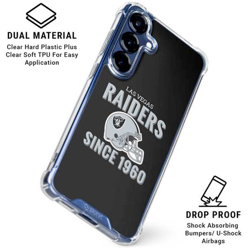 NFL Las Vegas Raiders Helmet Galaxy S25 Clear Case