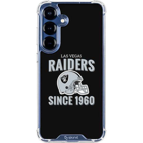 NFL Las Vegas Raiders Helmet Galaxy S25 Plus Clear Case