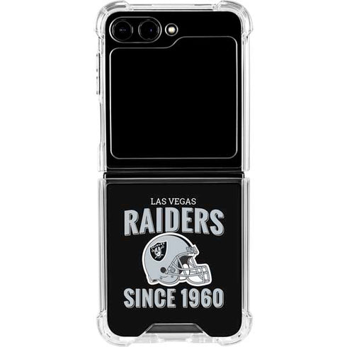 NFL Las Vegas Raiders Helmet Galaxy Z Flip6 Clear Case