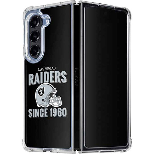 NFL Las Vegas Raiders Helmet Galaxy Z Fold5 5G Clear Case