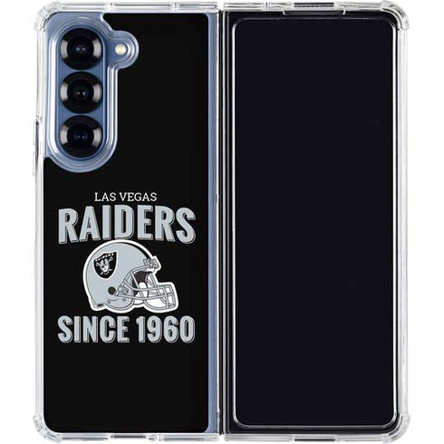 NFL Las Vegas Raiders Helmet Galaxy Z Fold6 Clear Case