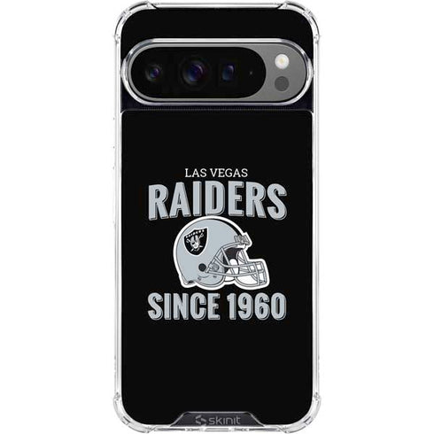 NFL Las Vegas Raiders Helmet Google Pixel 10 Pro XL Clear Case